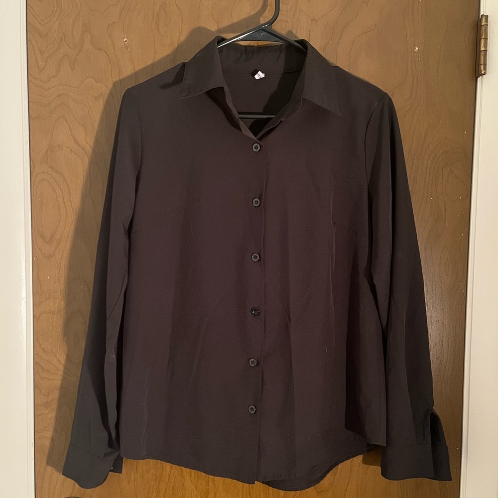 Classic Black Button-Up Shirt